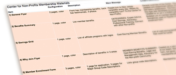 Center for Non-Profits Membership Assessment Center for Non-Profits Membership Assessment
