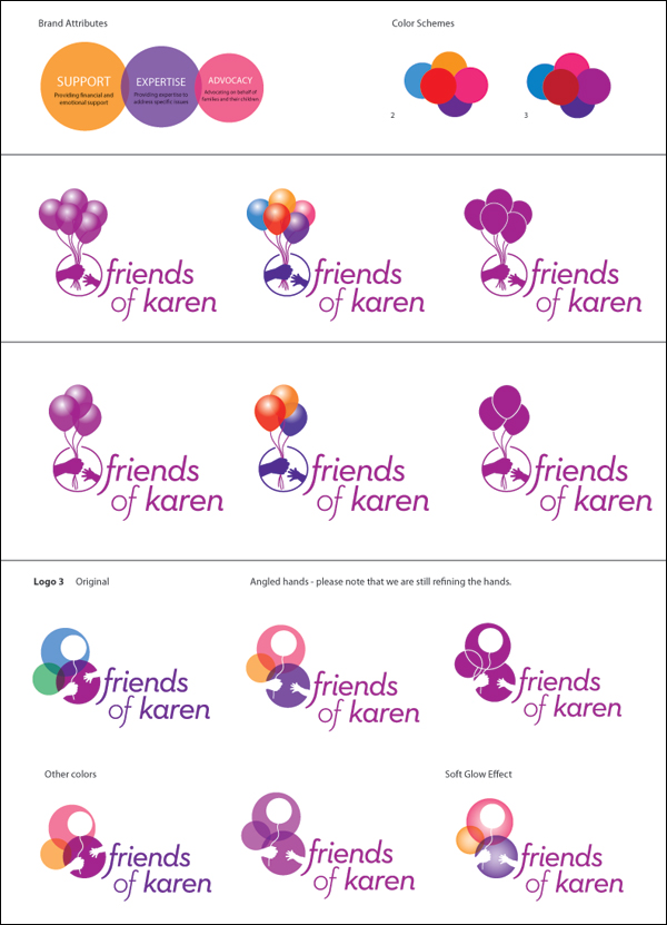 Friends of Karen Logo Process