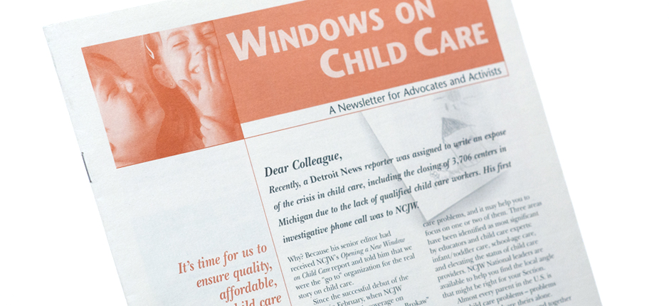 http://www.redroostergroup.com/2009/02/14/windows-on-child-care-nonprofit-newsletter-design/