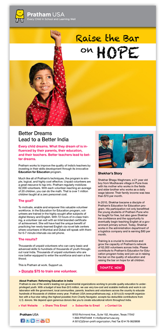 Fundraising Email