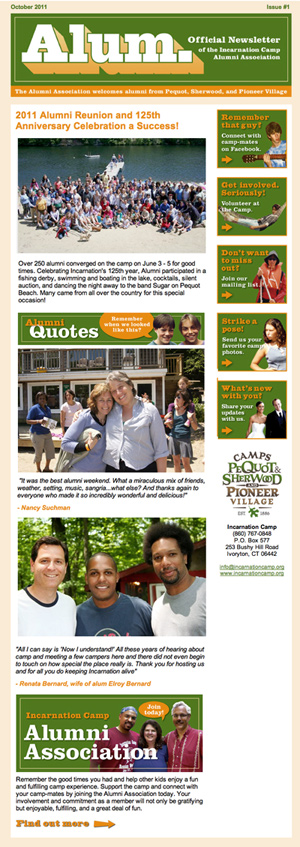 Incarnation Camp Alumni Email Newsletter Incarnation Camp Alumni Email Newsletter
