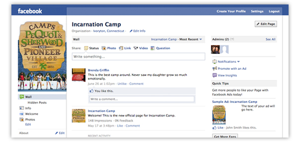 Incarnation Camp Facebook Incarnation Camp Facebook