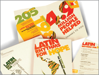 Latin Rhythm Fundraising Invitation
